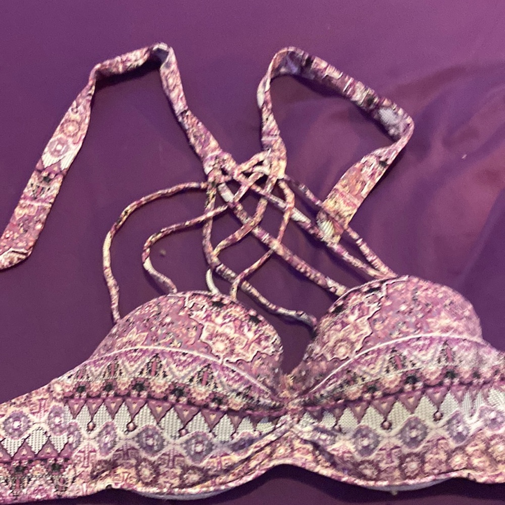 Ambrielle push up swim suit top+bottoms.